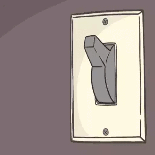 Animated Light Switch Sticker