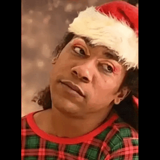 Skeptical Santa Look Sticker