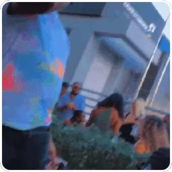 Animated Outdoor Party Vibes GIF Sticker