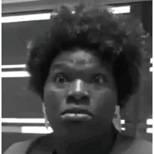 Animated Surprised Reaction Face_2 GIF Sticker
