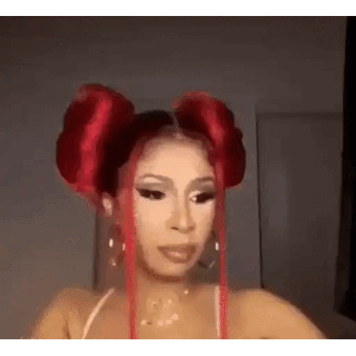 Animated Playful Hair Flip GIF Sticker