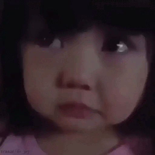 Animated Cute Pouting Child GIF Sticker