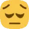 Animated Pensive Emoji Face GIF Sticker