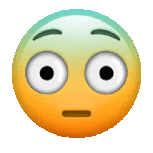 Animated Surprised Emoji Face_2 GIF Sticker