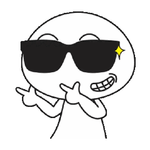 Animated Cool Sunglasses Character GIF Sticker