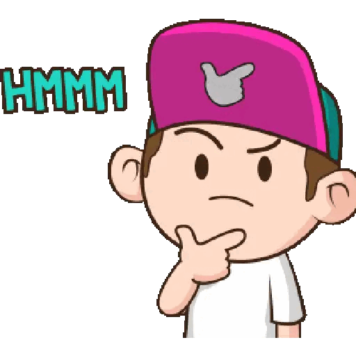 Animated Thinking Cartoon Character_1 GIF Sticker