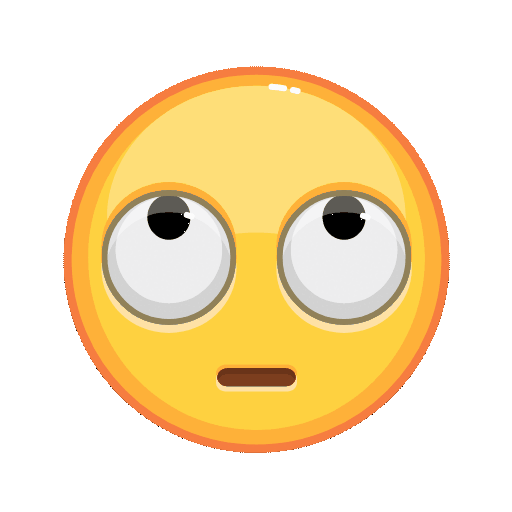 Animated Eye Roll Emoji_1 GIF Sticker