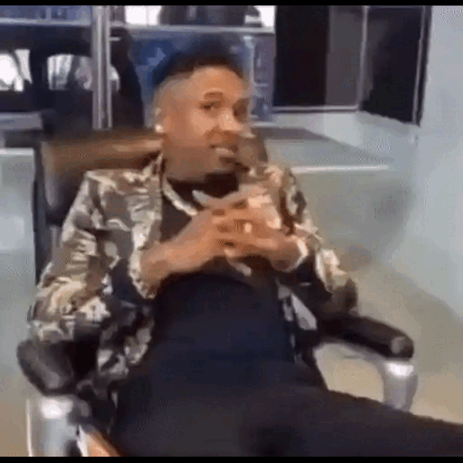 Animated Relaxed Chair Spin GIF Sticker