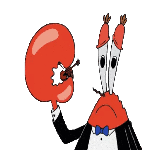 Animated Sad Crab with Broken Claw GIF Sticker
