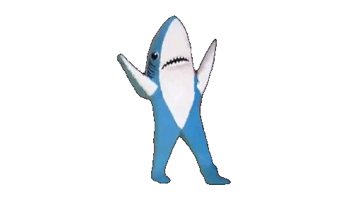 Animated Dancing Shark Costume GIF Sticker