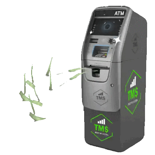 Animated ATM Spitting Money GIF Sticker