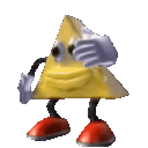 Animated Dancing Triangle Character GIF Sticker