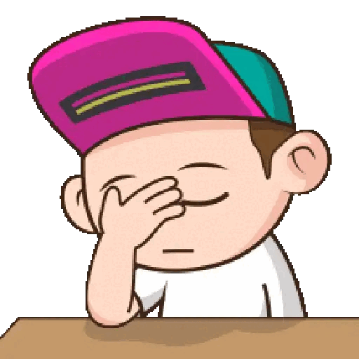 Animated Facepalm Cartoon Character GIF Sticker