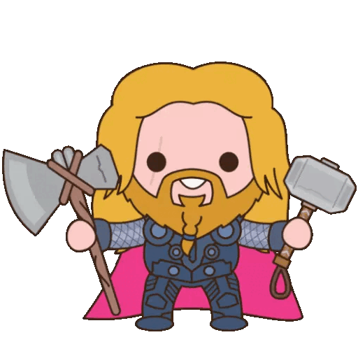 Animated Cartoon Viking Warrior GIF Sticker