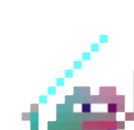 Animated Pixelated Frog Meme GIF Sticker