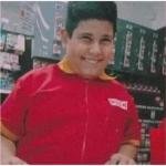 Cheerful Grocery Store Worker Sticker