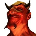 Cheeky Devil Grin Sticker