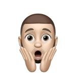 Surprised Emoji Face Sticker
