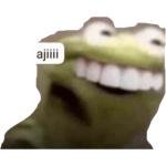 Funny Frog Reaction Sticker