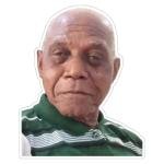 Elderly Man with a Calm Expression Sticker