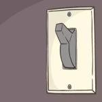 Animated Light Switch Sticker