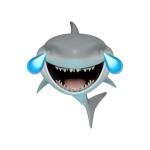 Laughing Shark Emoji Sticker