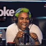 Laughing with Headphones Sticker