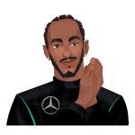 Racing Driver Applause Sticker