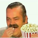 Laughing Man with Popcorn