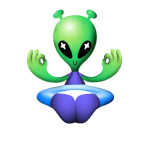Meditating Alien