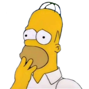 Thinking Cartoon Character