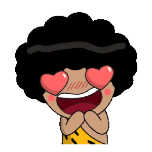 Heart-Eyed Cartoon Character