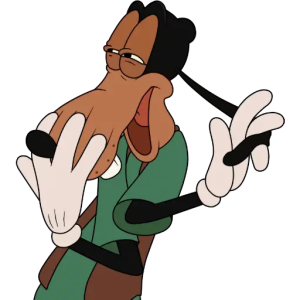 Laughing Cartoon Dog Goofy