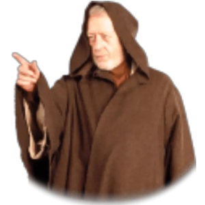 Wise Hooded Figure Pointing