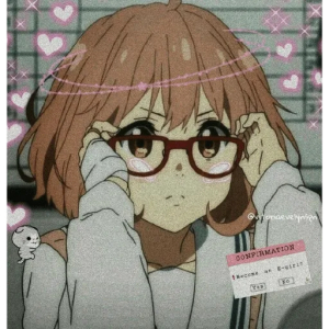 Anime Girl with Glasses