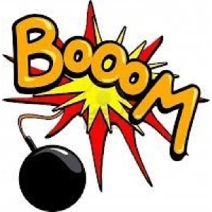 Comic Style Explosion (Booom) PNG Sticker