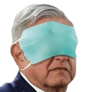 Blindfolded Politician PNG Sticker