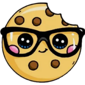 Cute Cookie with Glasses