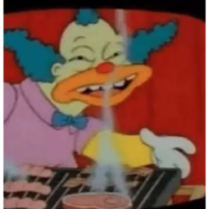 Laughing Clown with Steak