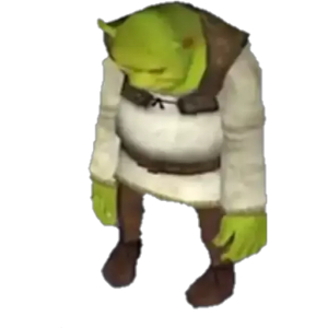Sad Green Ogre Shrek