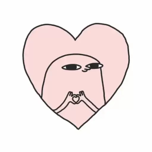 Heart Hand Gesture Character