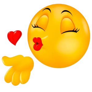 Kissing Emoji with Heart