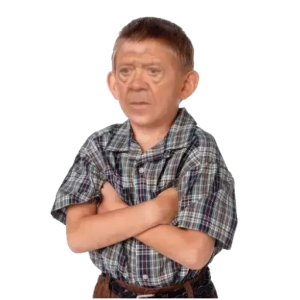 Confused Man with Crossed Arms