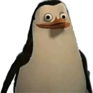 Surprised Penguin Reaction