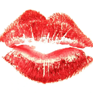 Red Lipstick Kiss Mark