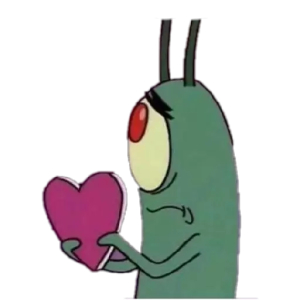 Cartoon Character with Heart