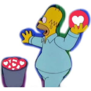 Cartoon Heart Collector PNG Sticker