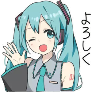 Winking Anime Character