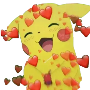 Pikachu with Hearts