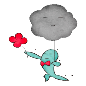 Happy Fish and Cloud